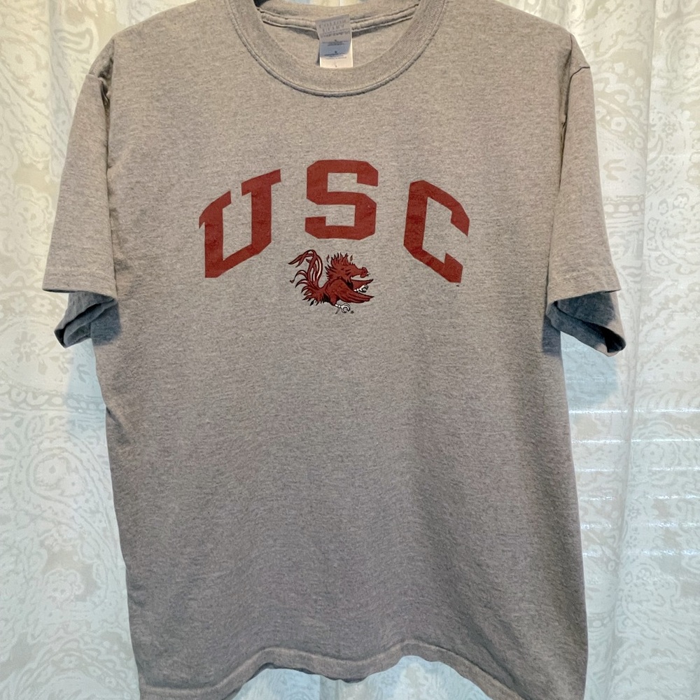 Men’s USC Gamecocks T-shirt Large Gray Gildan
